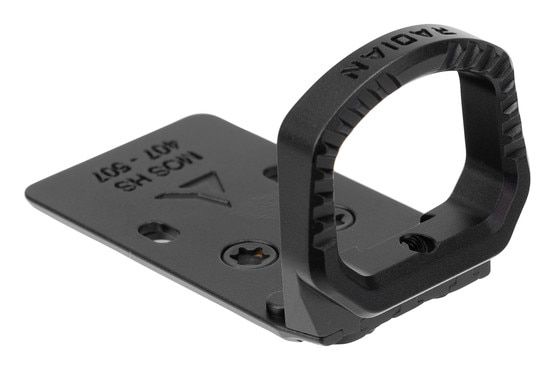 Lightweight aluminum Holosun optic mounting solution for GLOCK slides.